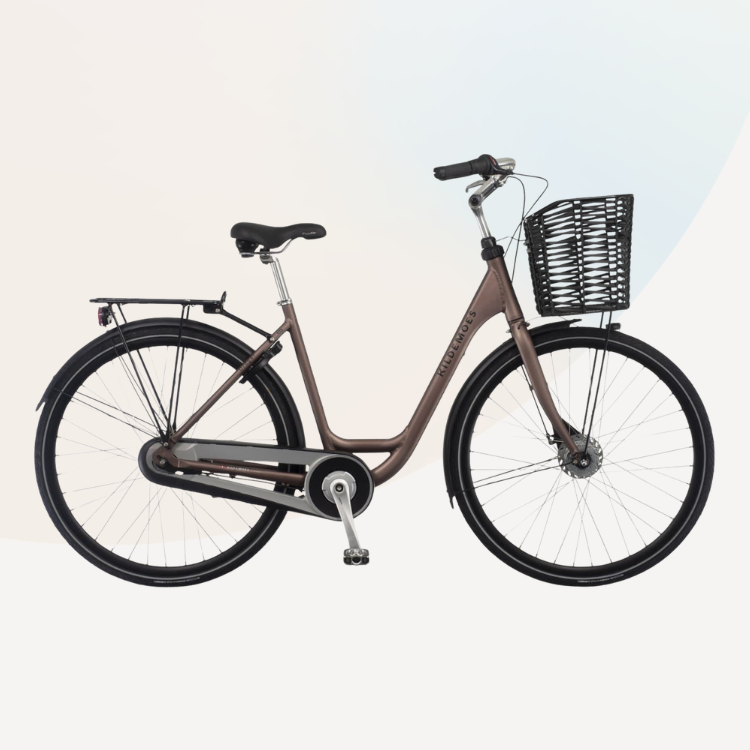Kildemoes Dragør damecykel Powder Rose matt 47 cm – klassisk retrocykel med moderne komfort